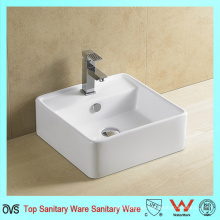 Ovs Ceramic White Color Wash Bacia para mão para banheiro